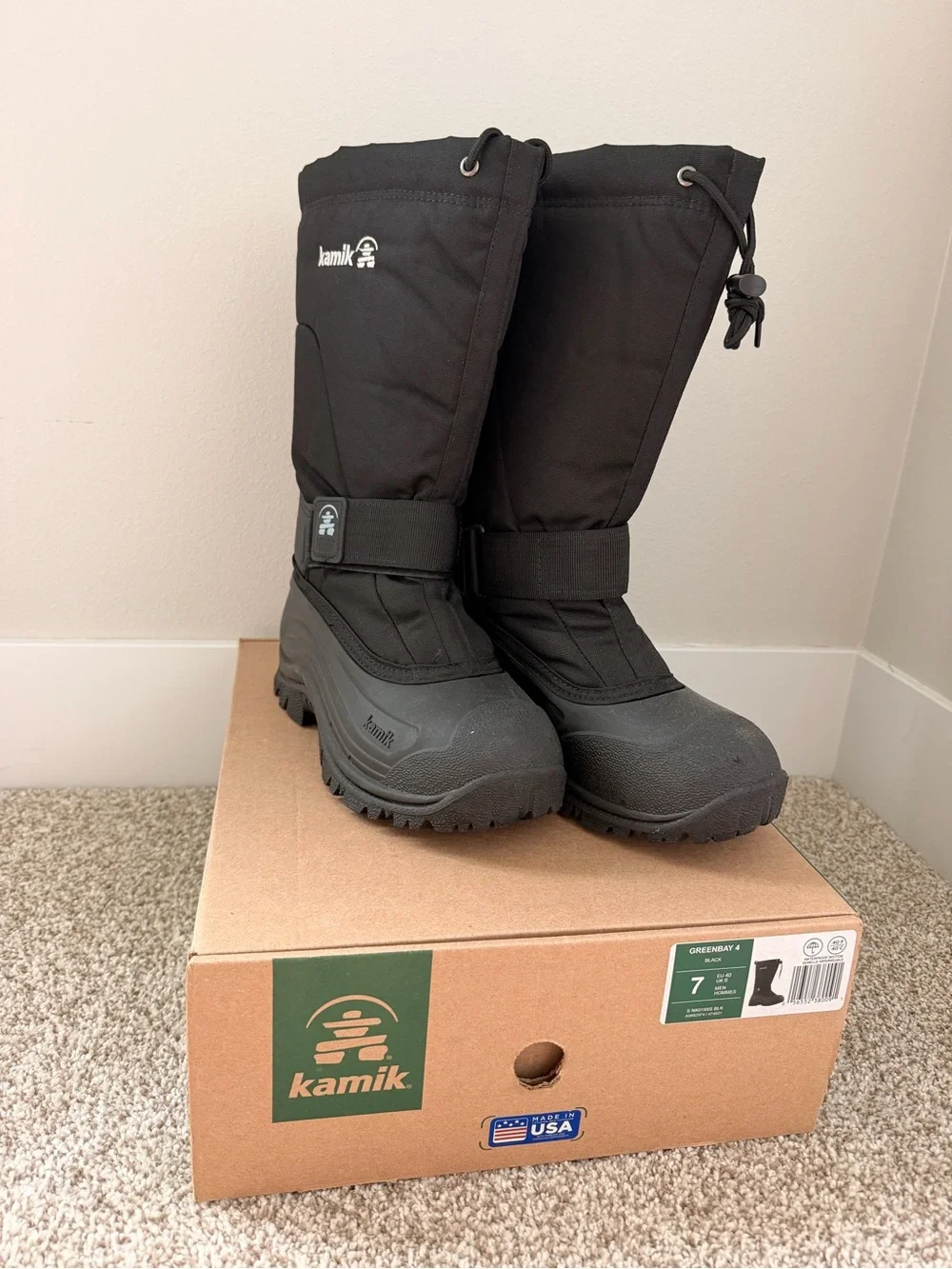Men's Kamik Greenbay4 Waterproof Insulated Winter Boots